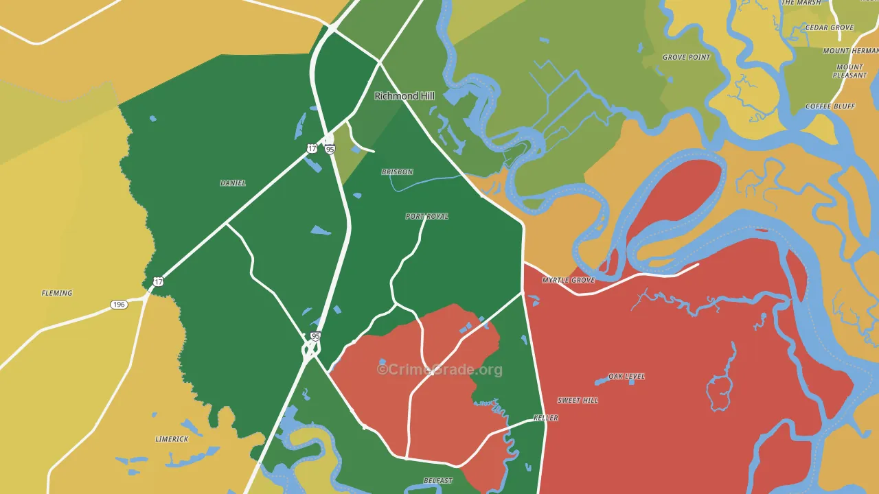 31324, GA Map of Vehicle Theft Rates