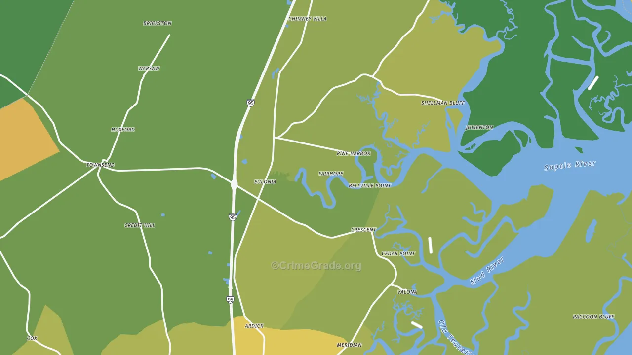 31331, GA Map of Vehicle Theft Rates