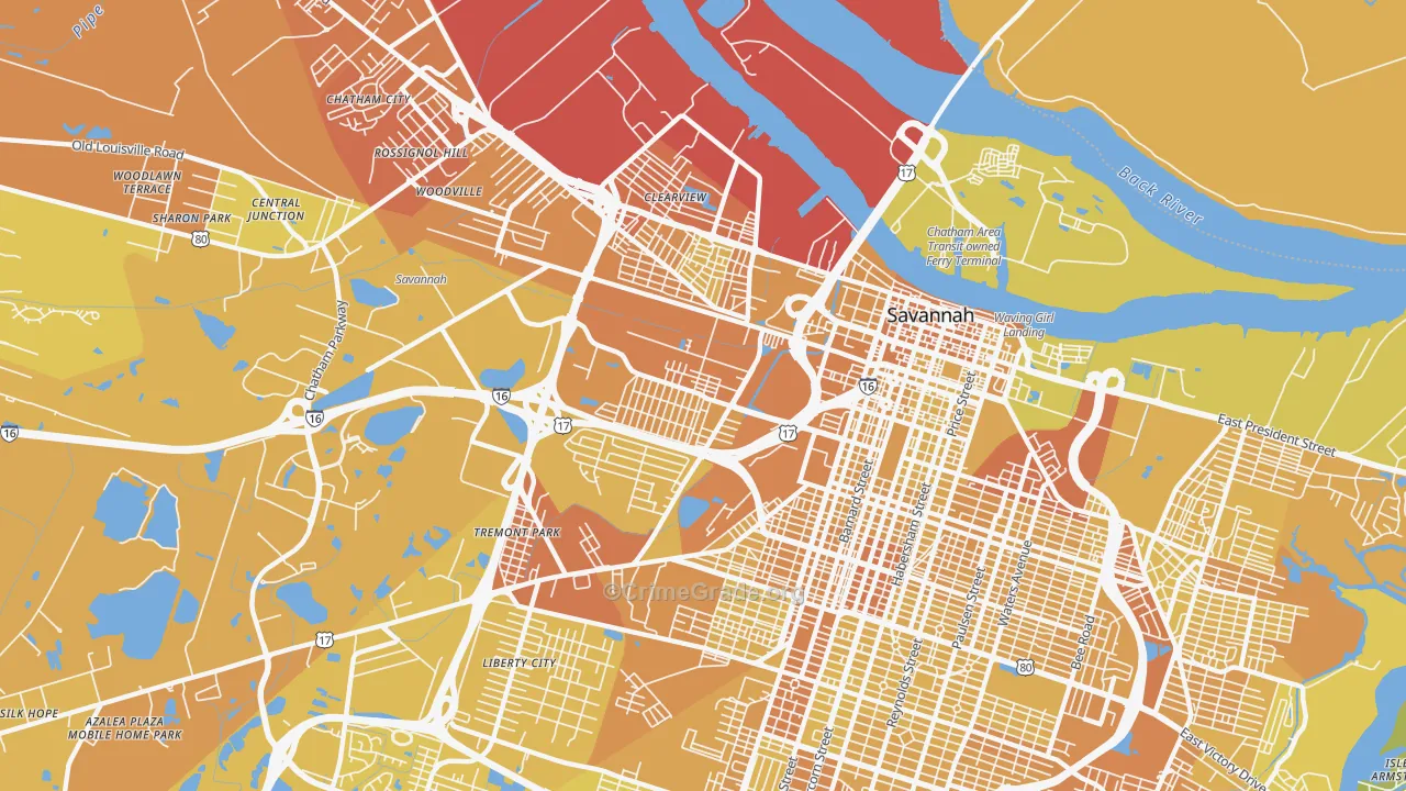 31415, GA Map of Vehicle Theft Rates