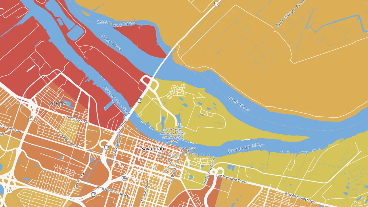 31421, GA Map of Vehicle Theft Rates