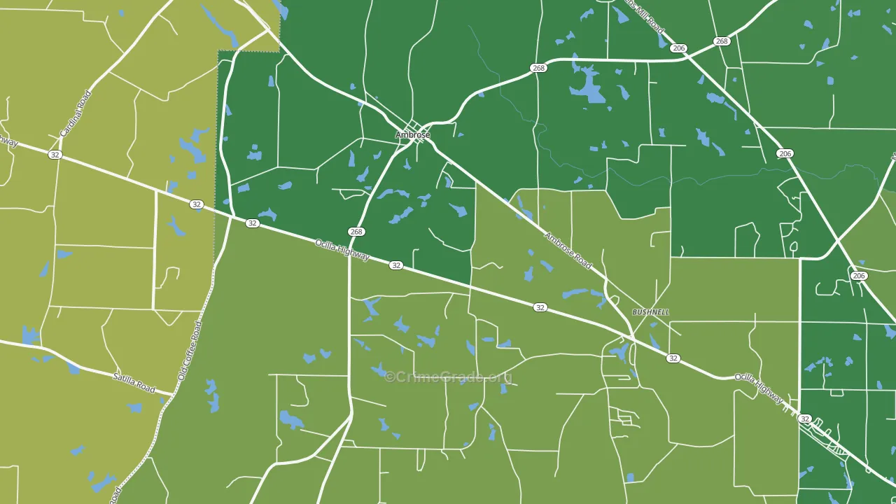 31512, GA Map of Vehicle Theft Rates
