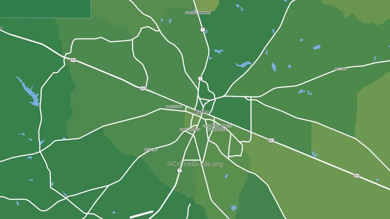 31513, GA Map of Vehicle Theft Rates