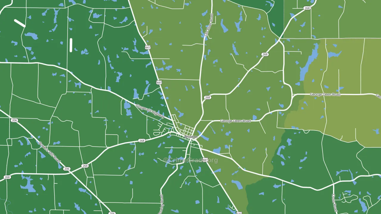 31519, GA Map of Vehicle Theft Rates