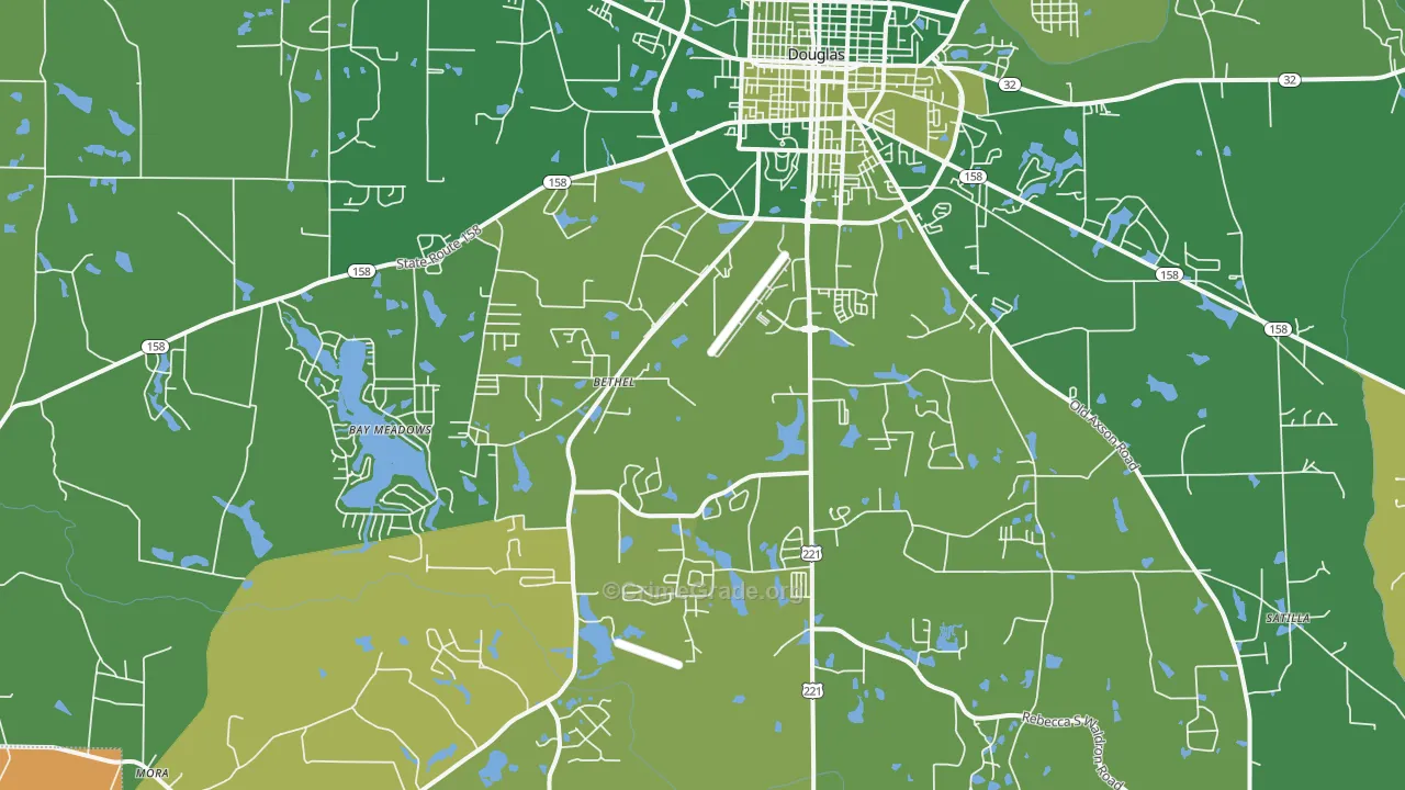 31535, GA Map of Vehicle Theft Rates