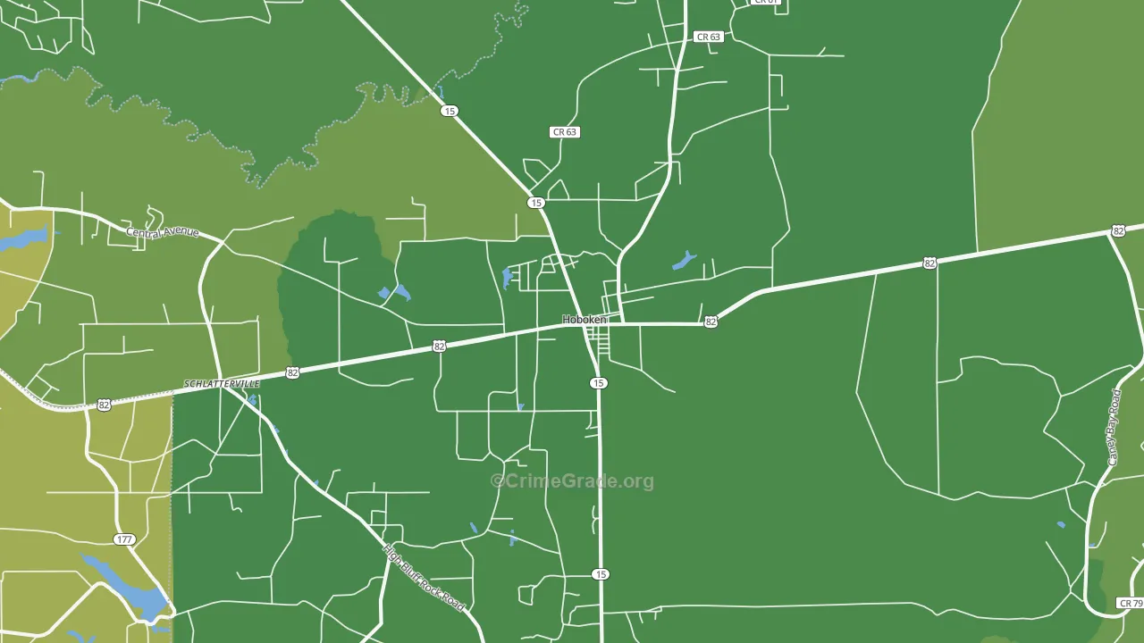 31542, GA Map of Vehicle Theft Rates