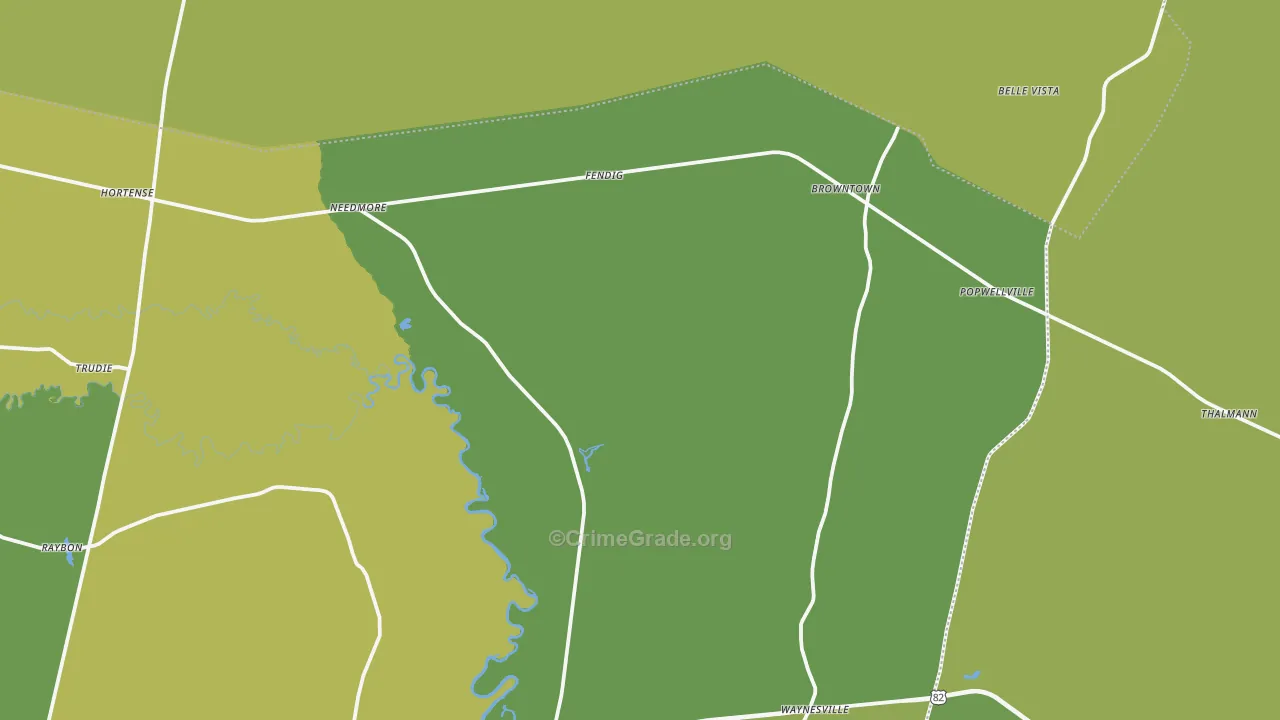 31543, GA Map of Vehicle Theft Rates