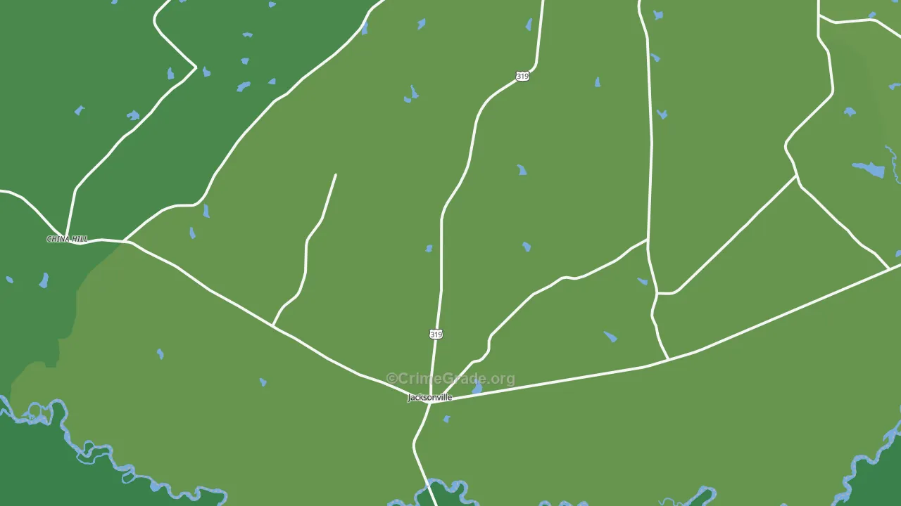 31544, GA Map of Vehicle Theft Rates
