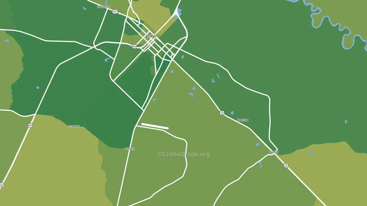 31546, GA Map of Vehicle Theft Rates