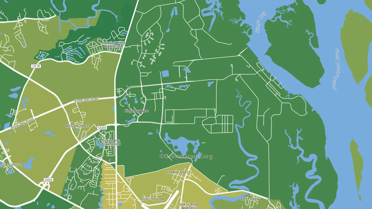 31547, GA Map of Vehicle Theft Rates