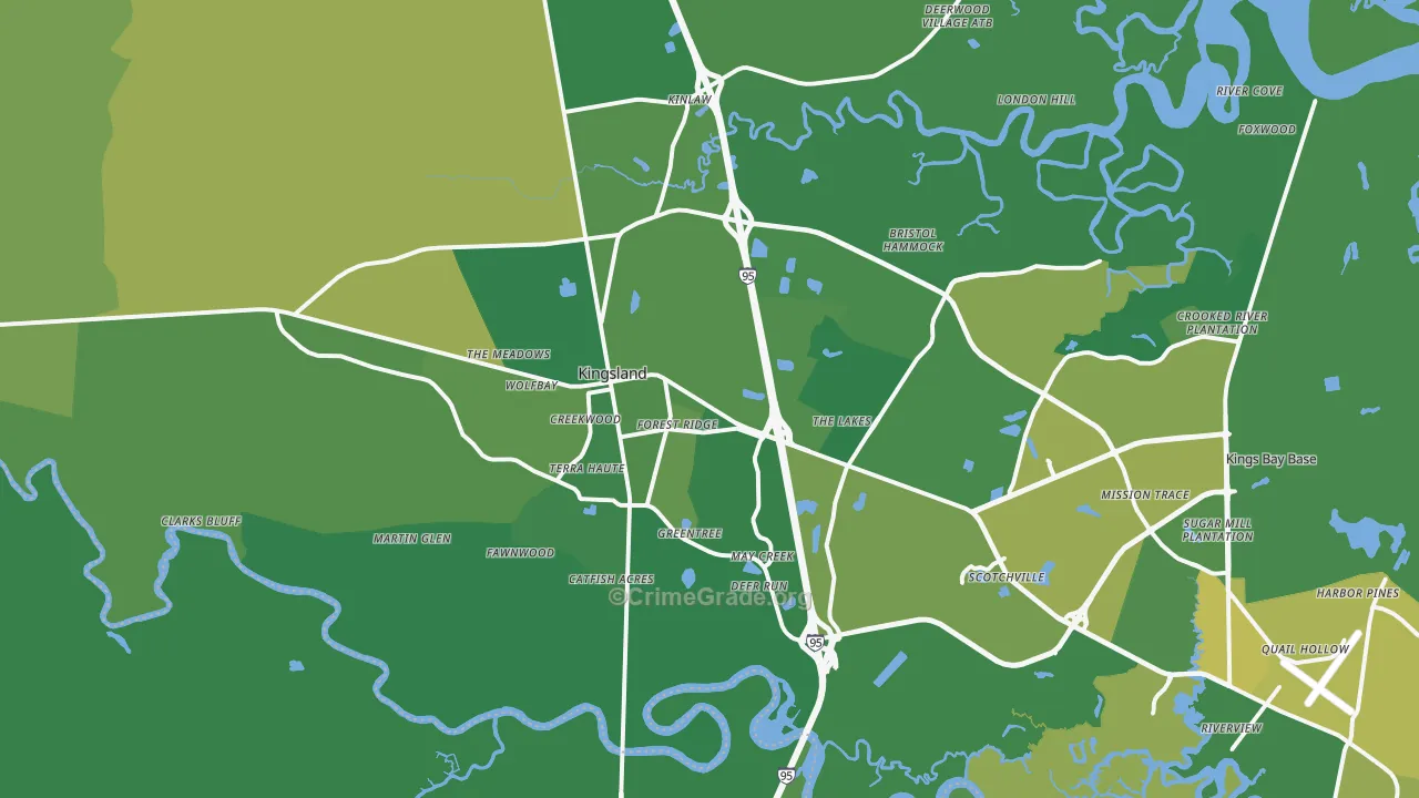 31548, GA Map of Vehicle Theft Rates