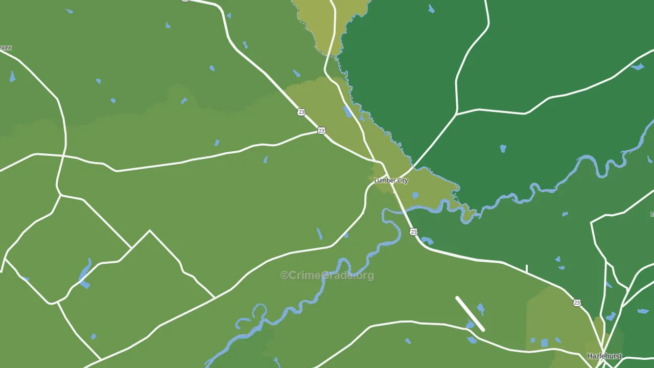31549, GA Map of Vehicle Theft Rates