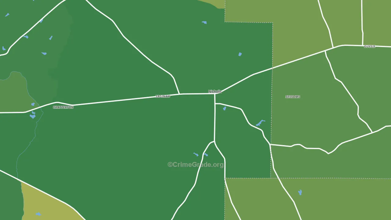 31554, GA Map of Vehicle Theft Rates