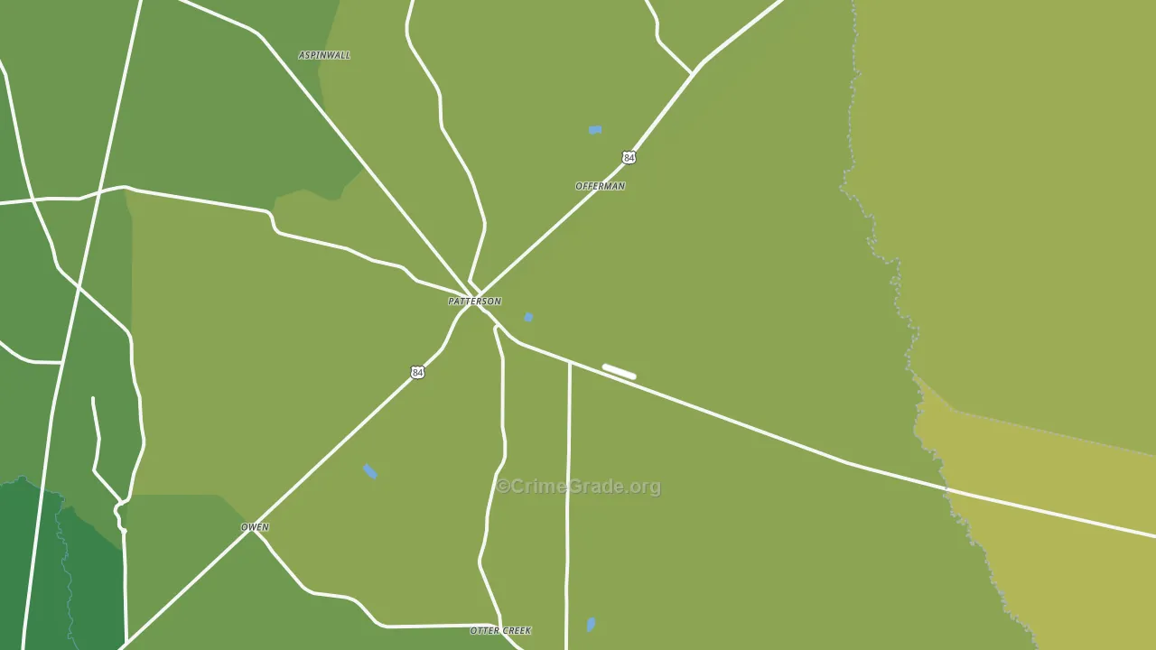 31557, GA Map of Vehicle Theft Rates