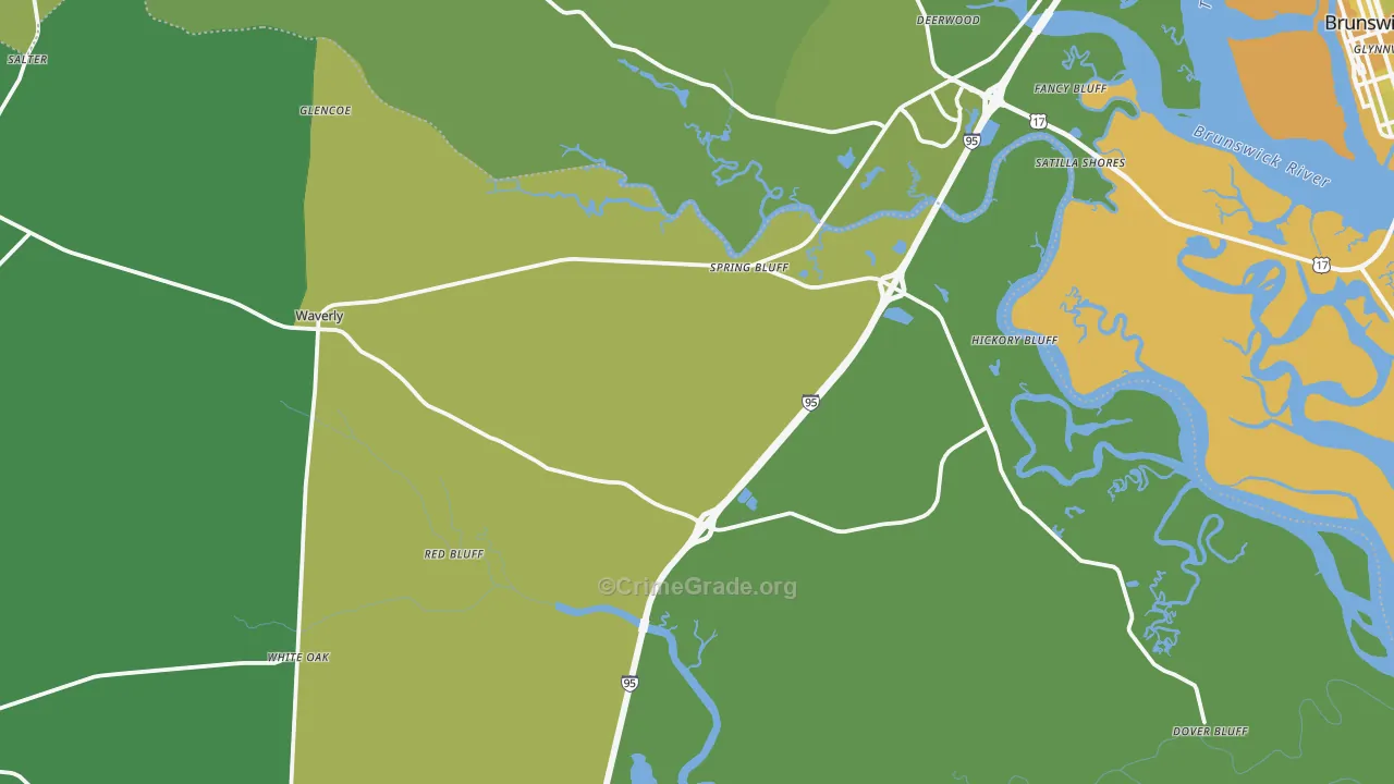 31565, GA Map of Vehicle Theft Rates