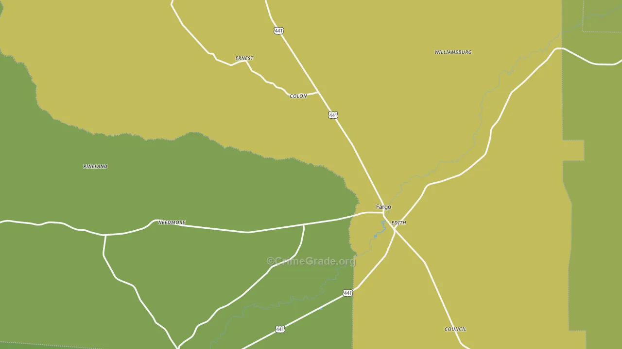 31631, GA Map of Vehicle Theft Rates