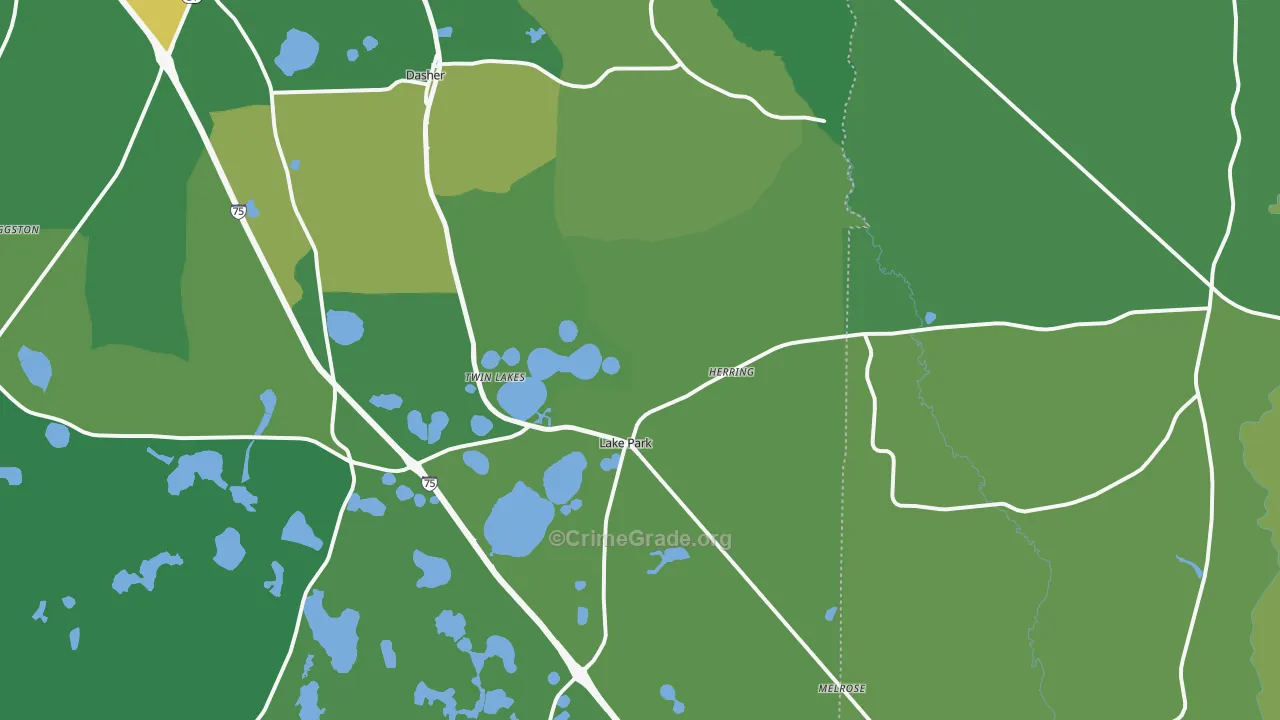 31636, GA Map of Vehicle Theft Rates
