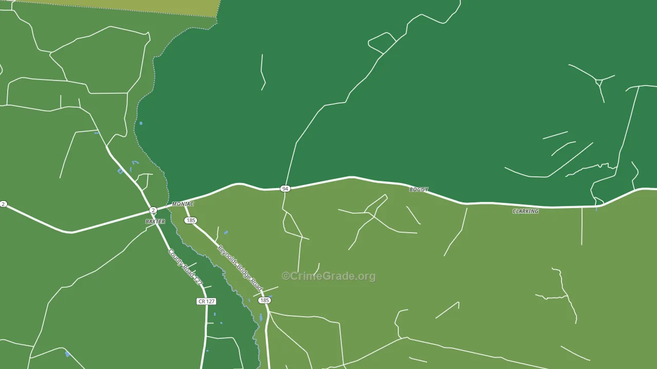 31646, GA Map of Vehicle Theft Rates