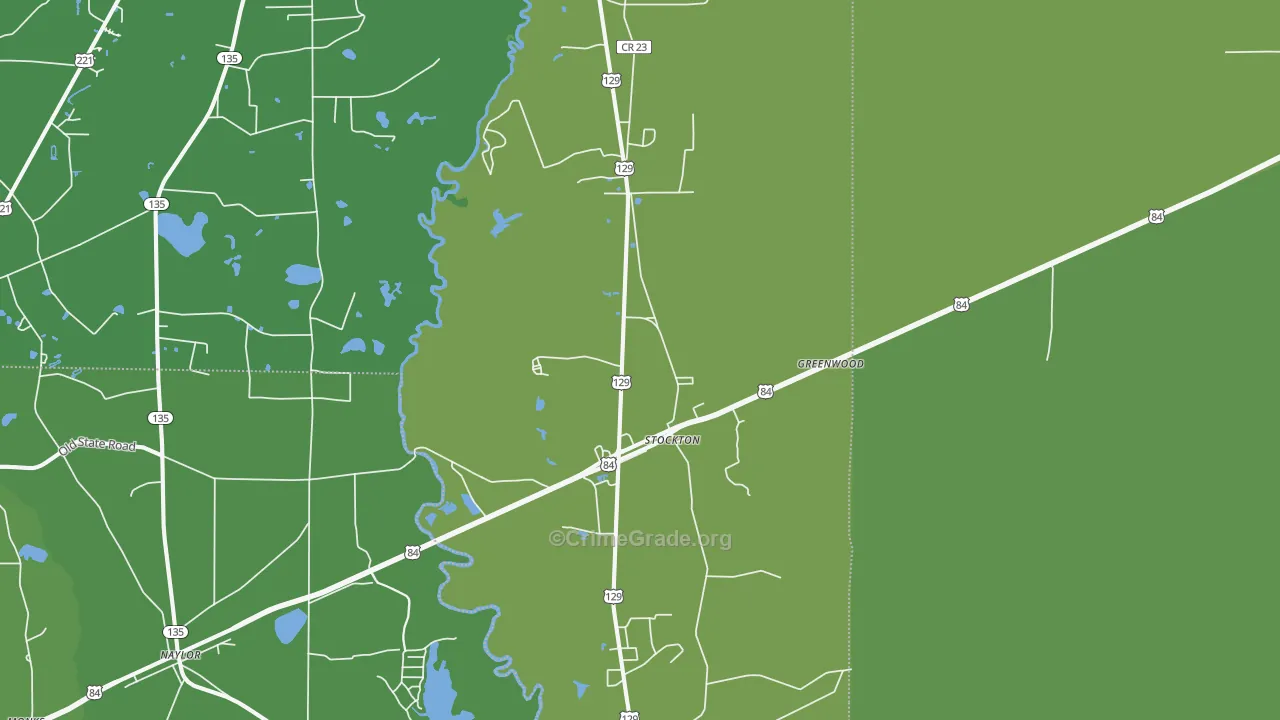 31649, GA Map of Vehicle Theft Rates