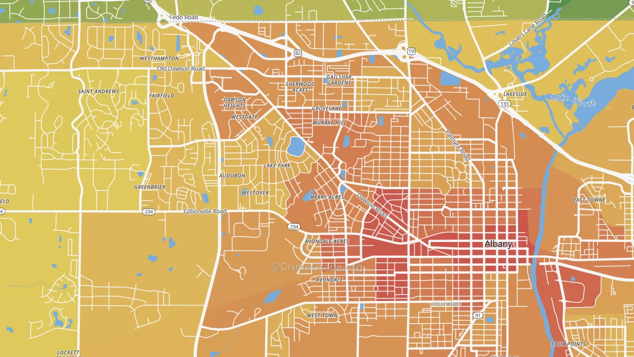 31707, GA Map of Vehicle Theft Rates