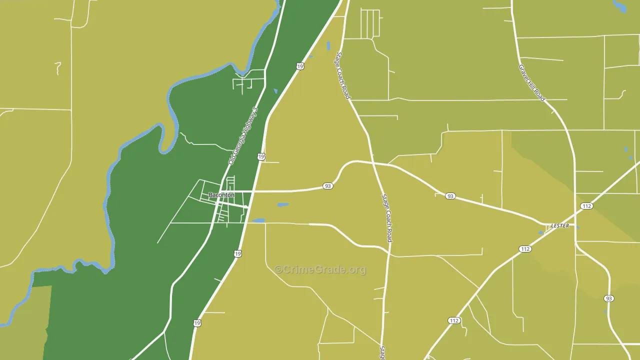 31716, GA Map of Vehicle Theft Rates