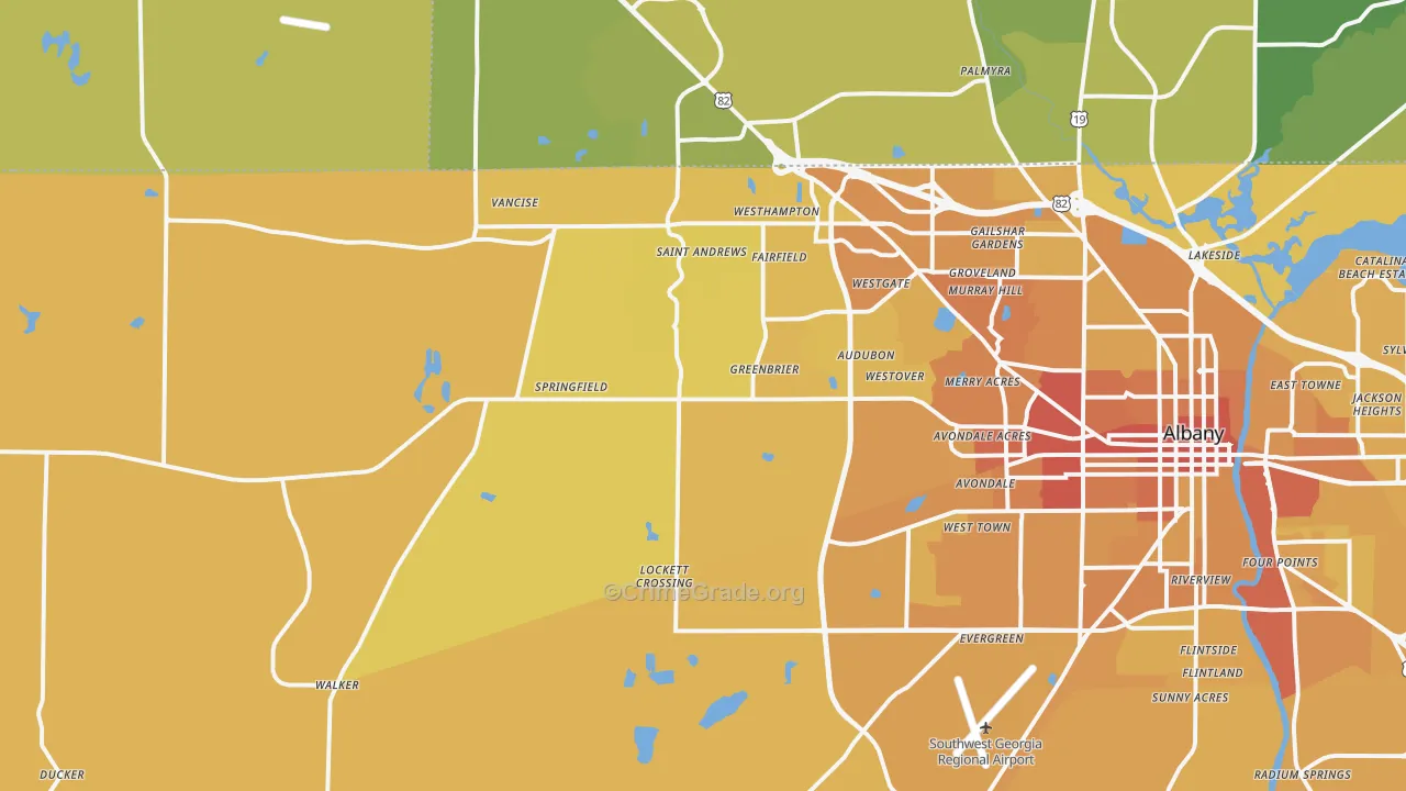 31721, GA Map of Vehicle Theft Rates