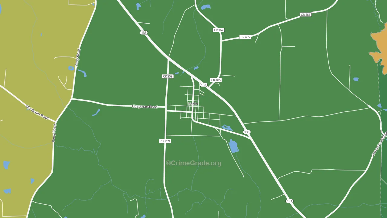31722, GA Map of Vehicle Theft Rates