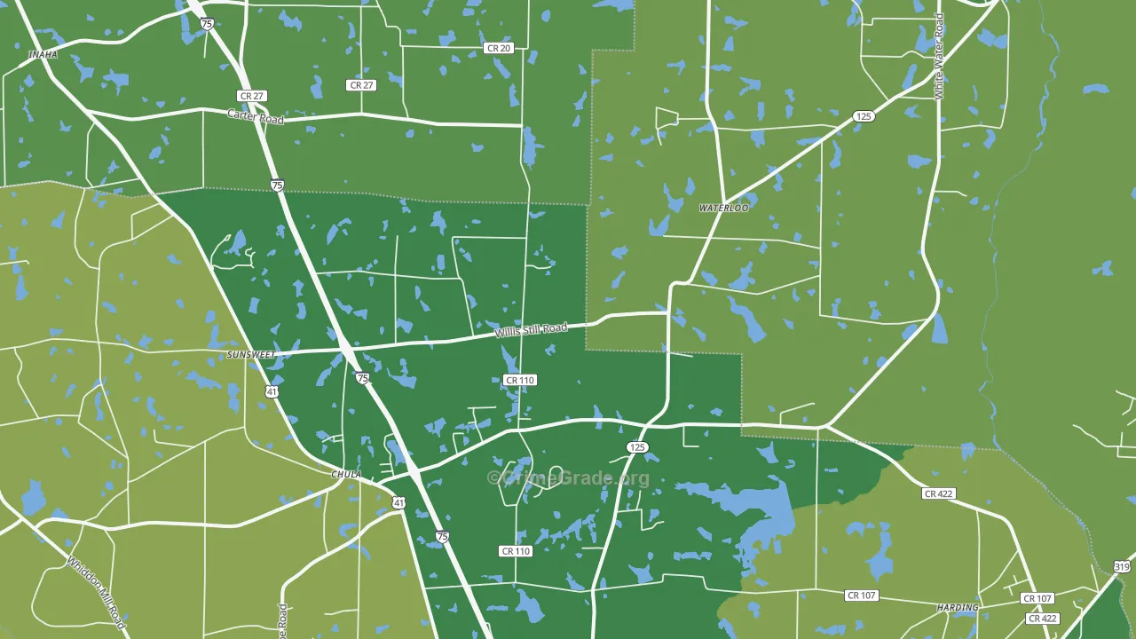 31733, GA Map of Vehicle Theft Rates