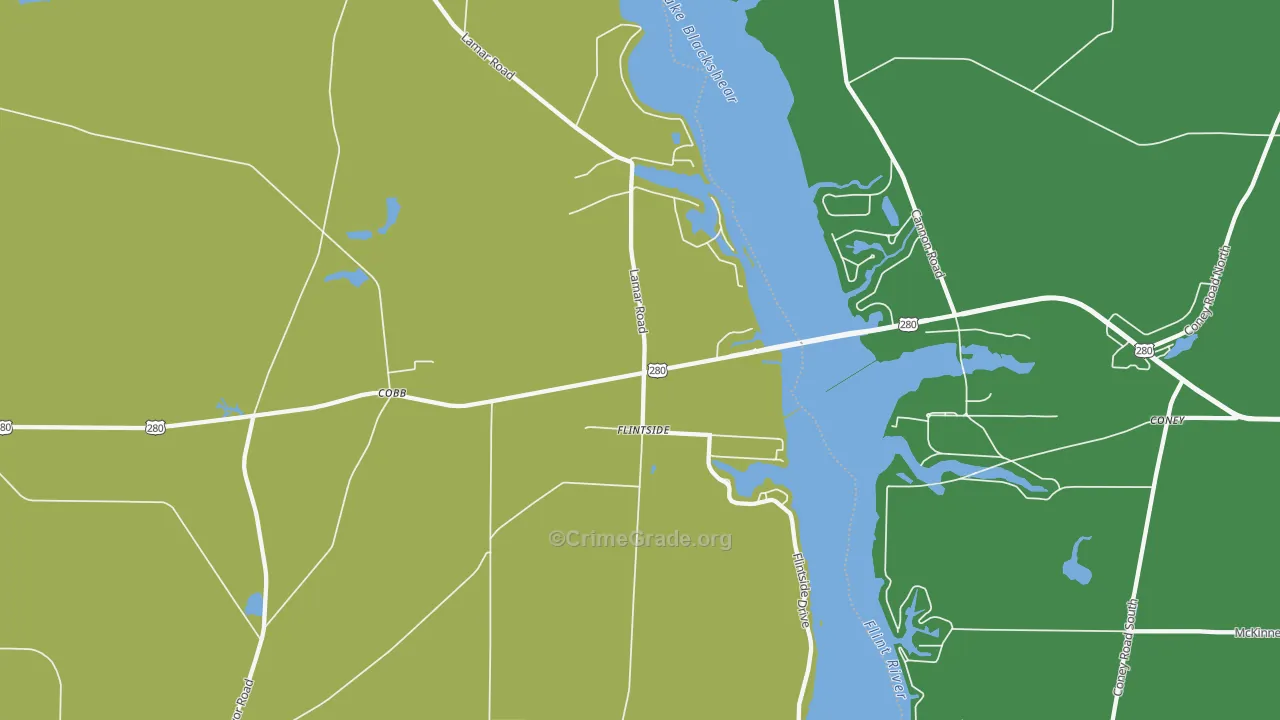 31735, GA Map of Vehicle Theft Rates
