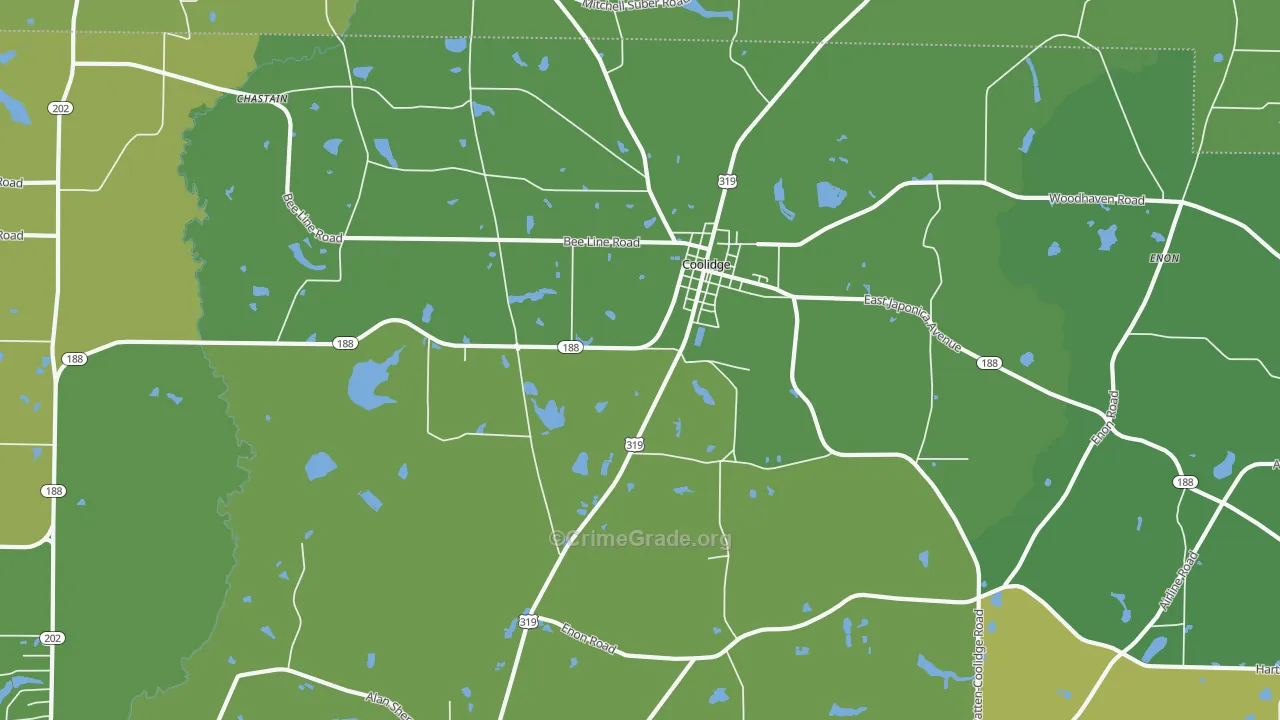 31738, GA Map of Vehicle Theft Rates