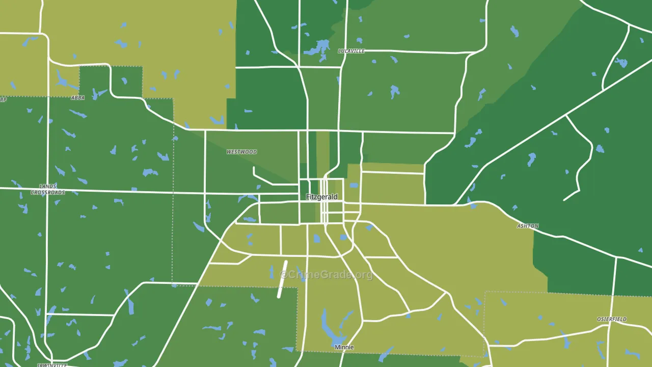 31750, GA Map of Vehicle Theft Rates