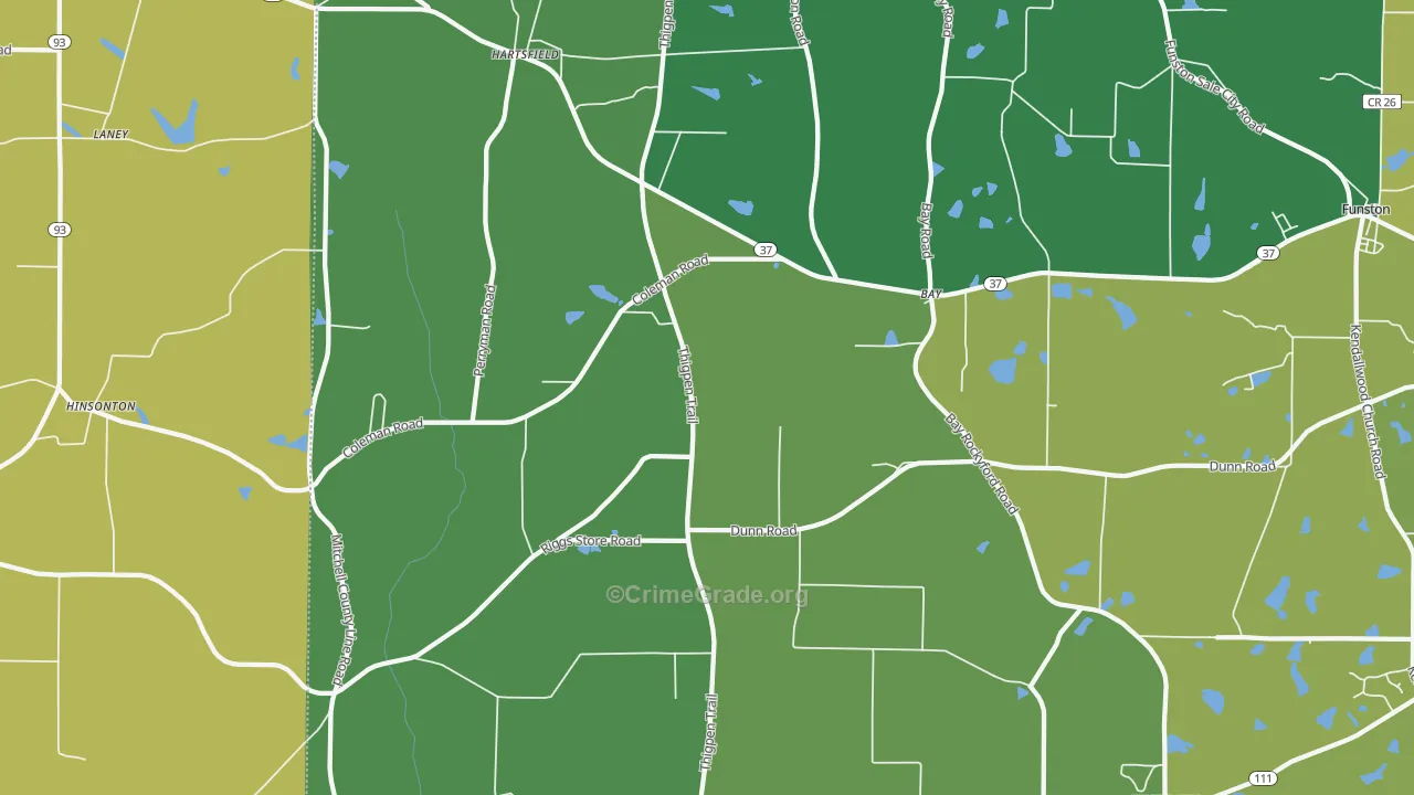 31756, GA Map of Vehicle Theft Rates