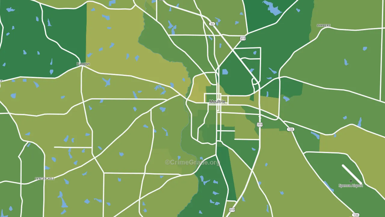 31768, GA Map of Vehicle Theft Rates