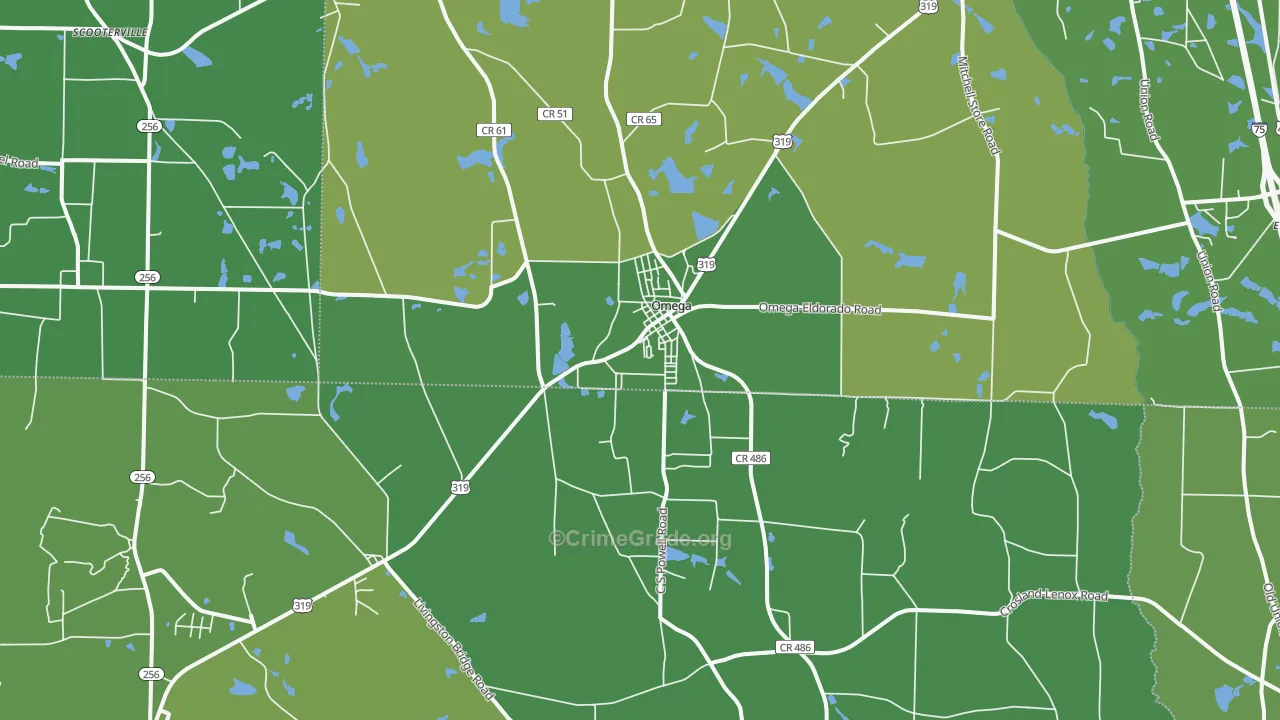 31775, GA Map of Vehicle Theft Rates