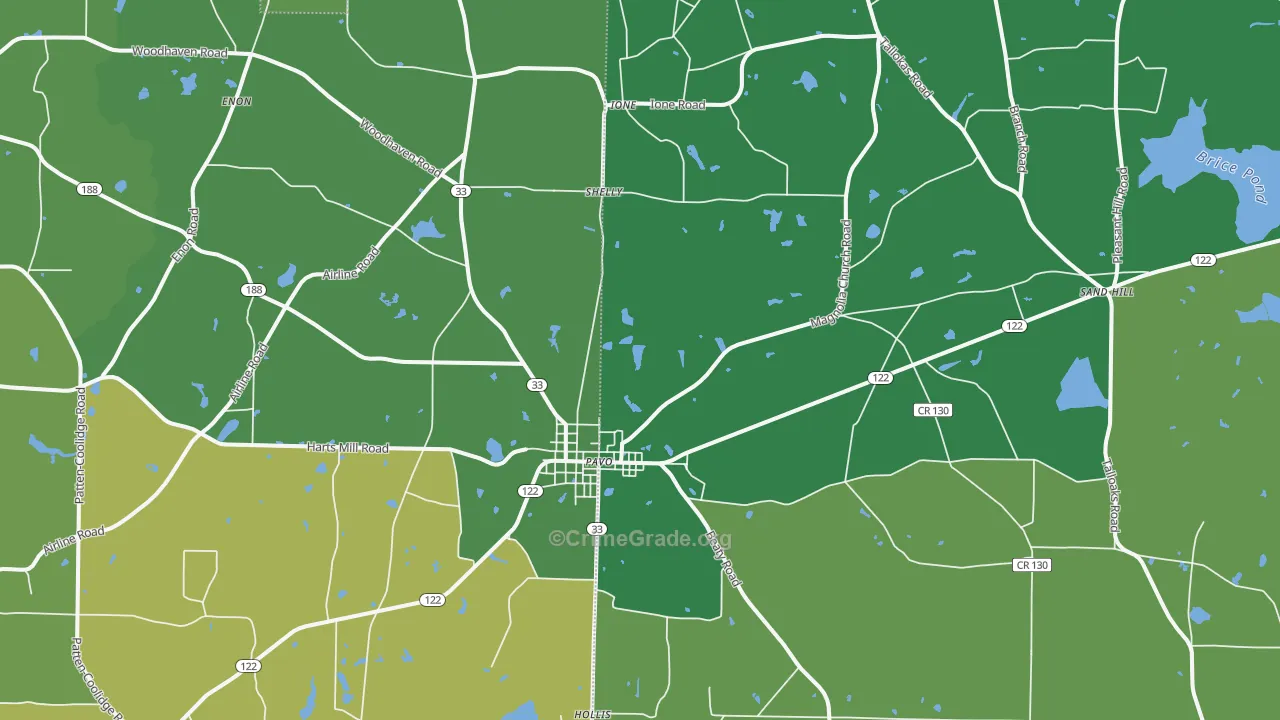 31778, GA Map of Vehicle Theft Rates