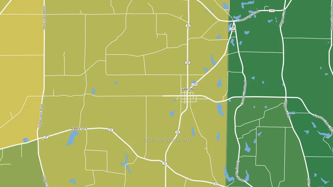 31784, GA Map of Vehicle Theft Rates