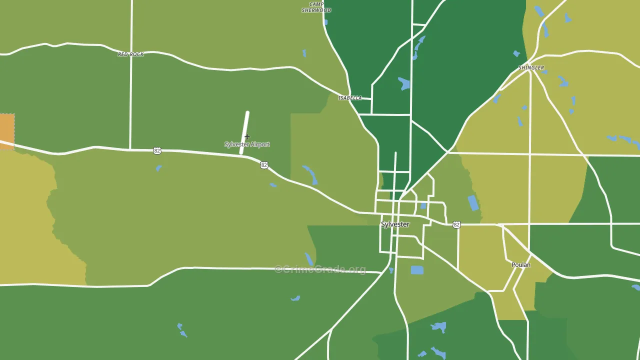 31791, GA Map of Vehicle Theft Rates