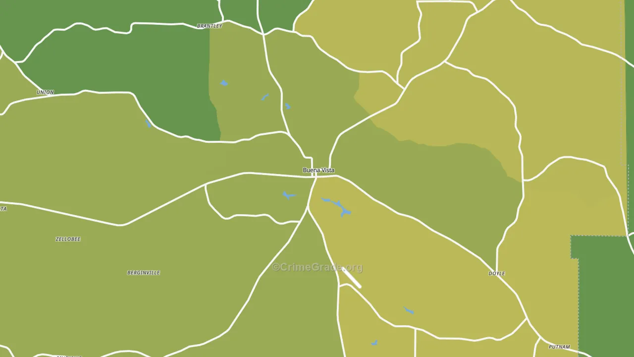 31803, GA Map of Vehicle Theft Rates