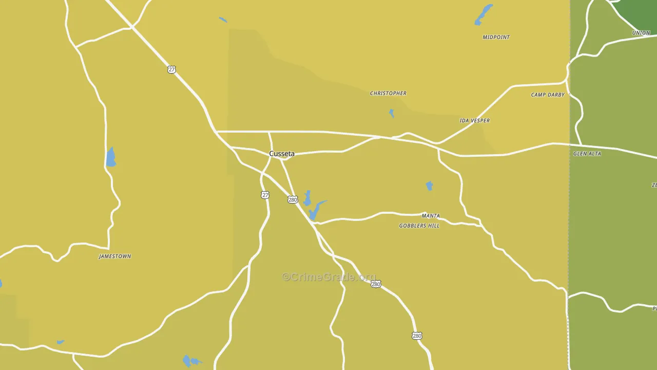 31805, GA Map of Vehicle Theft Rates
