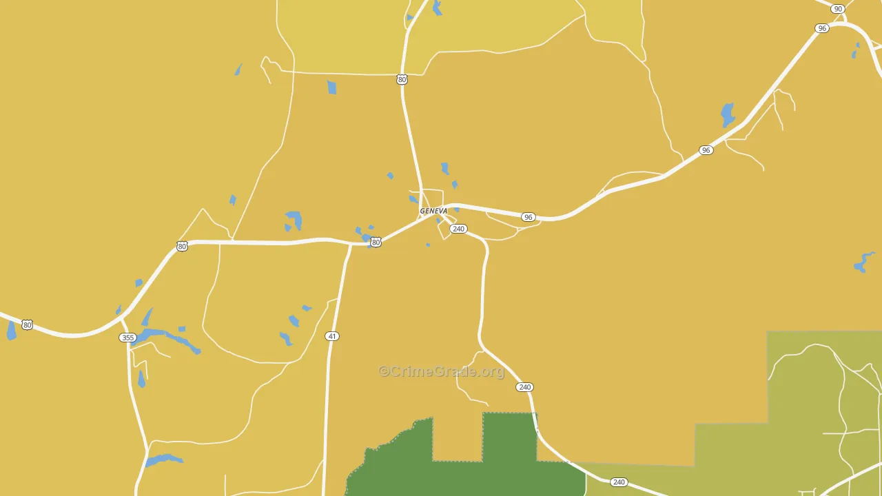 31810, GA Map of Vehicle Theft Rates