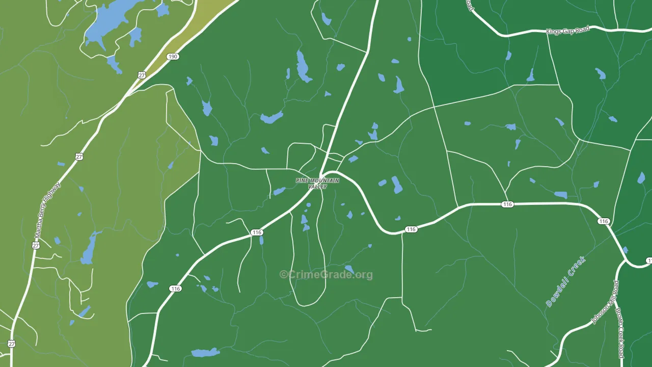 31823, GA Map of Vehicle Theft Rates