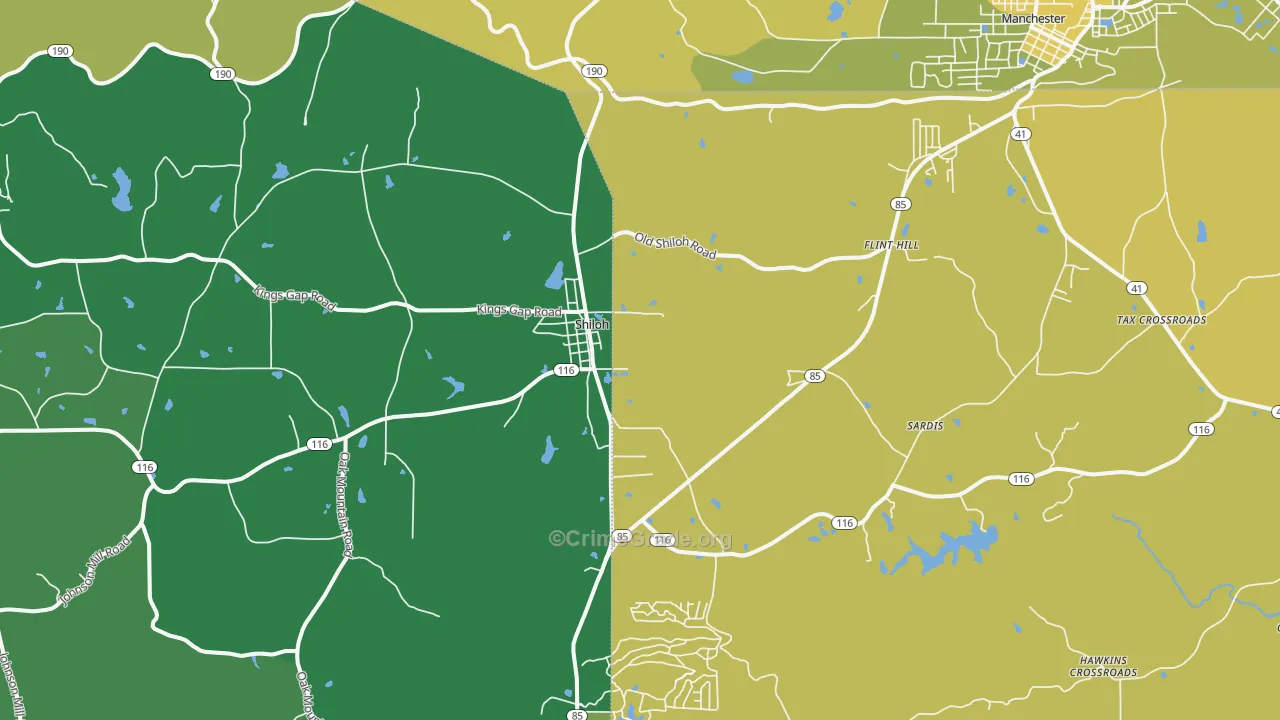 31826, GA Map of Vehicle Theft Rates