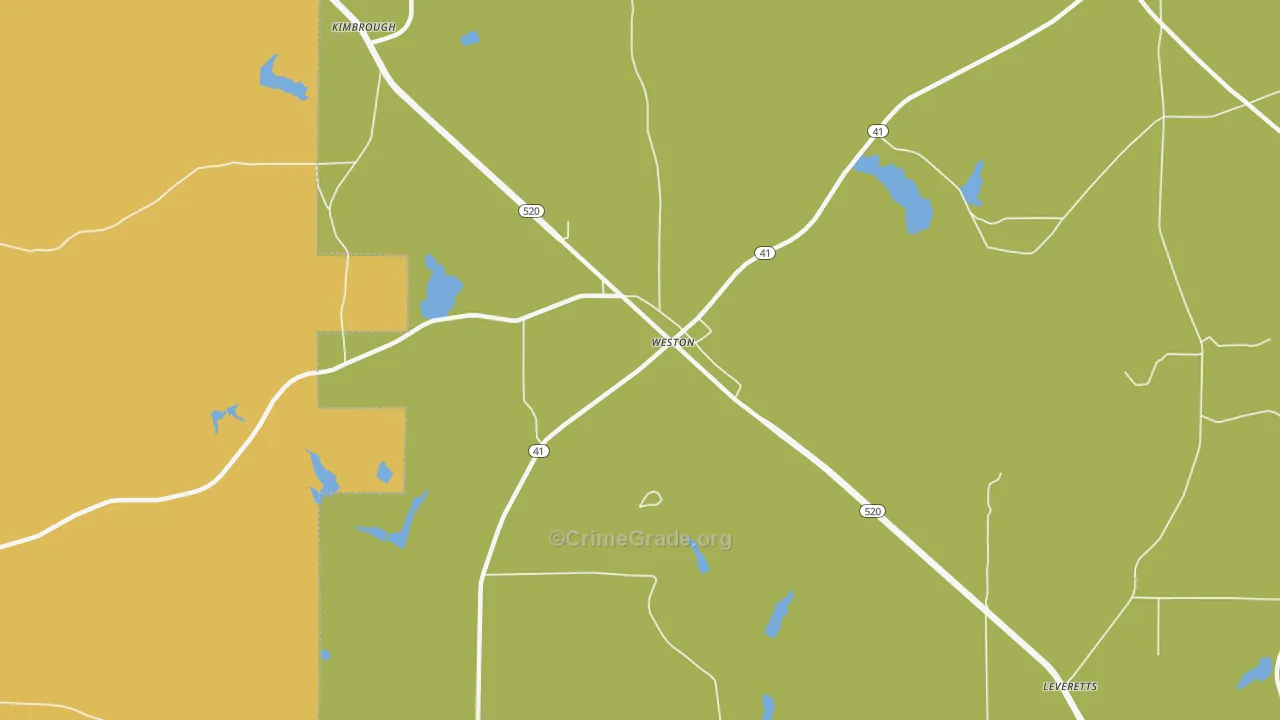 31832, GA Map of Vehicle Theft Rates