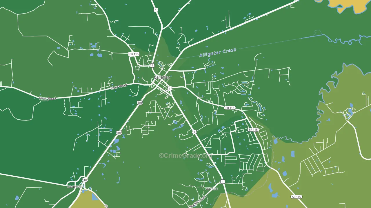 32011, FL Map of Vehicle Theft Rates