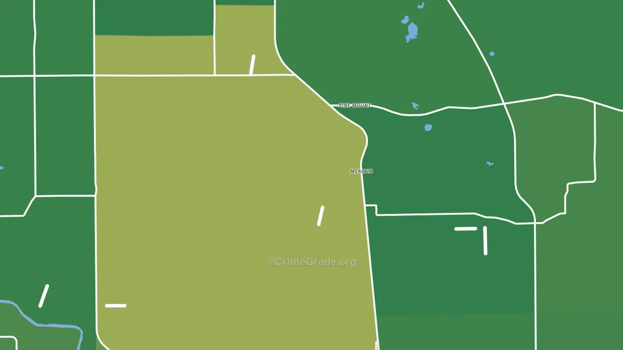 32062, FL Map of Vehicle Theft Rates