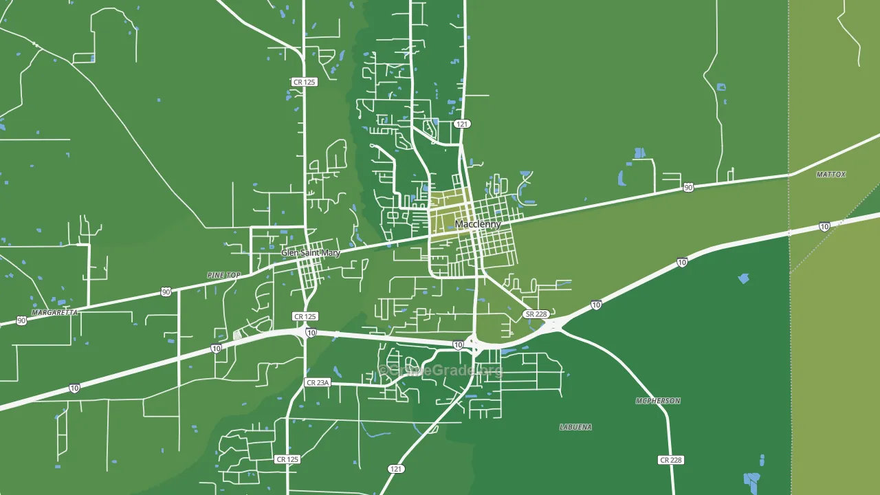 32063, FL Map of Vehicle Theft Rates