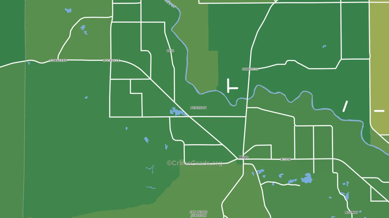 32066, FL Map of Vehicle Theft Rates