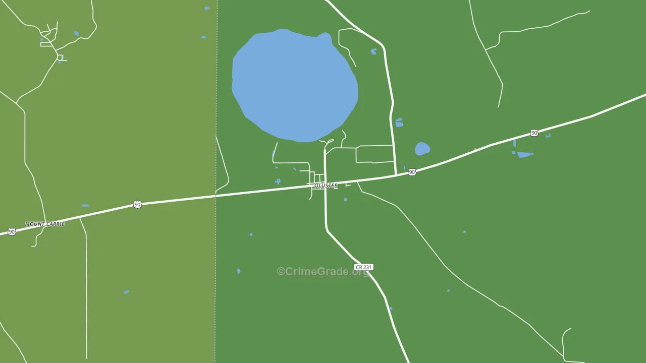 32072, FL Map of Vehicle Theft Rates