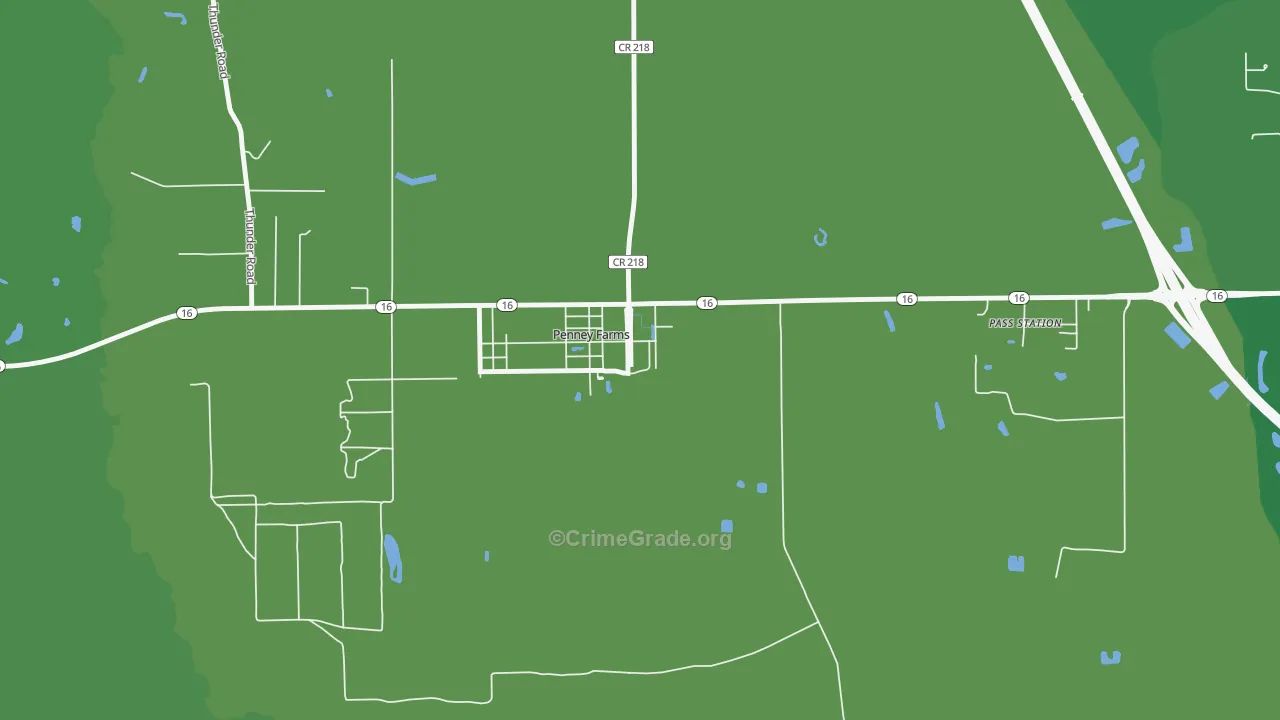32079, FL Map of Vehicle Theft Rates