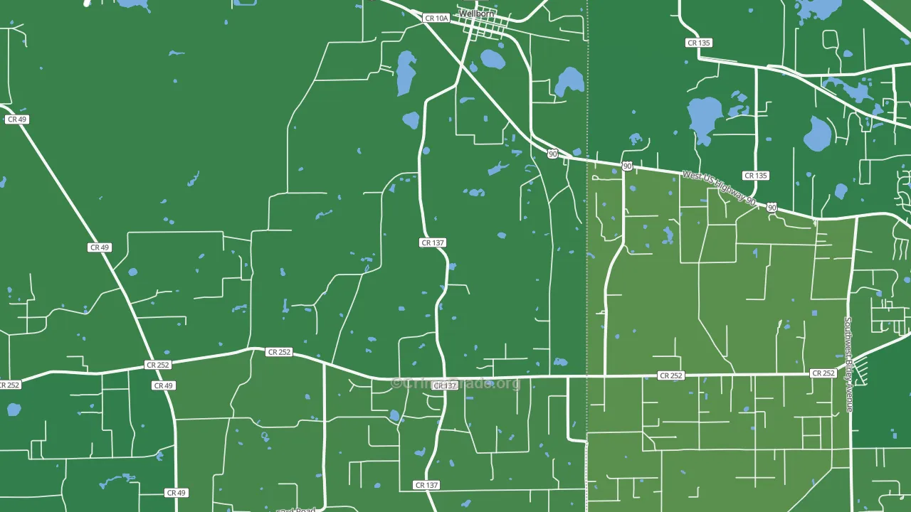 32094, FL Map of Vehicle Theft Rates