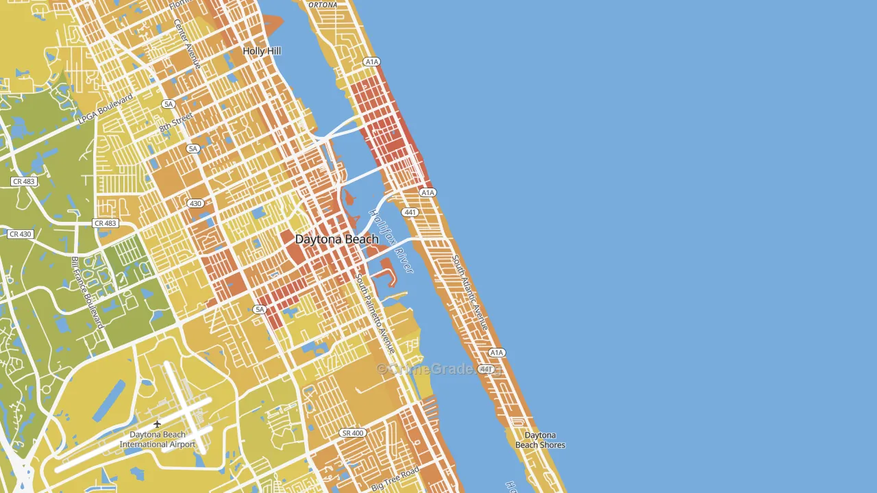 32118, FL Map of Vehicle Theft Rates